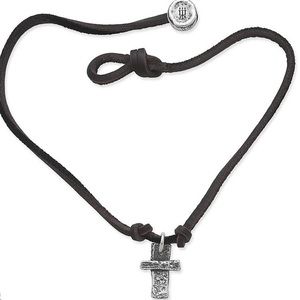 James Avery Cross on Leather Necklace